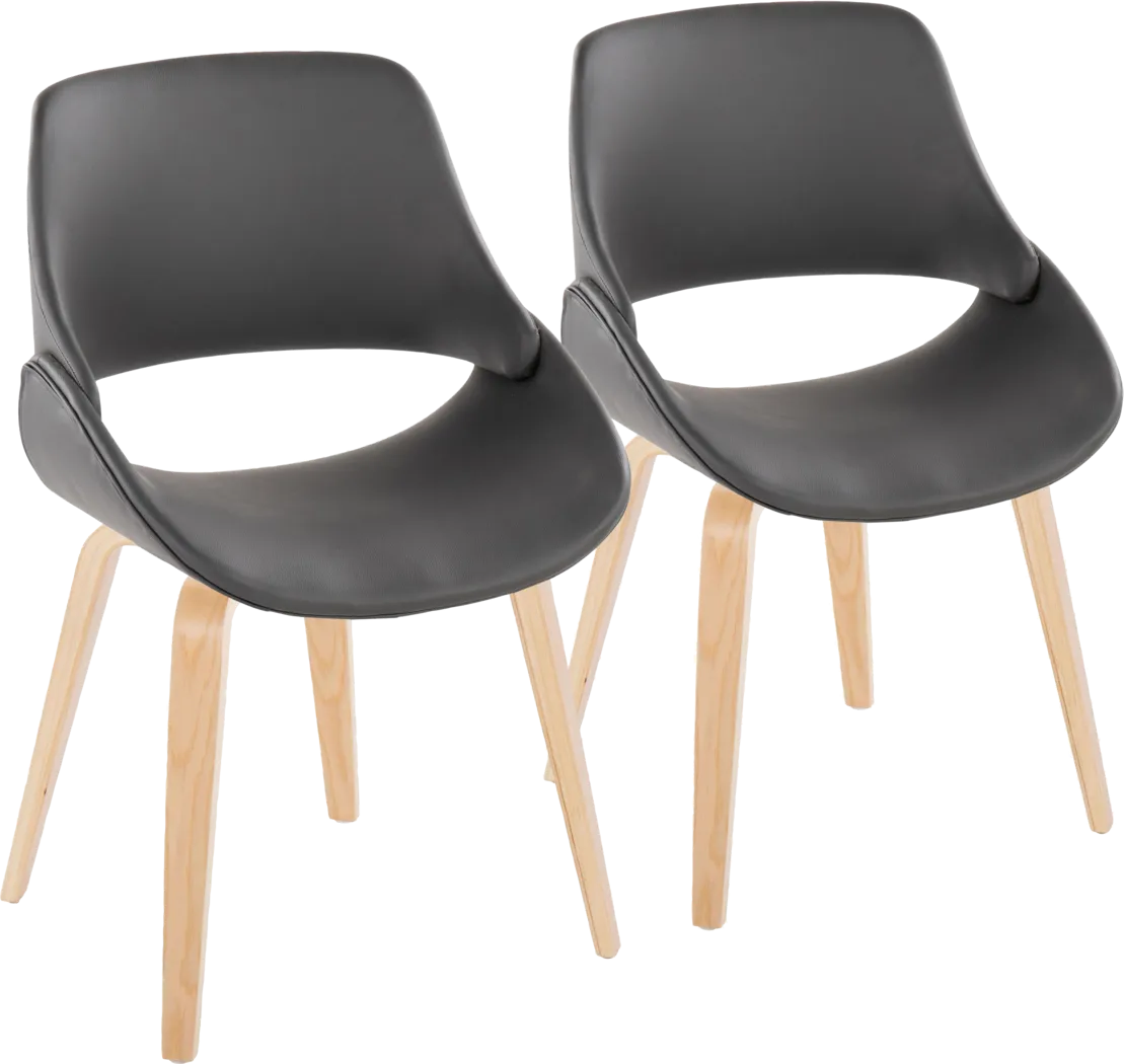 Stroble IX Gray Dining Chair, Set of 2 - Thumbnail - Image 1