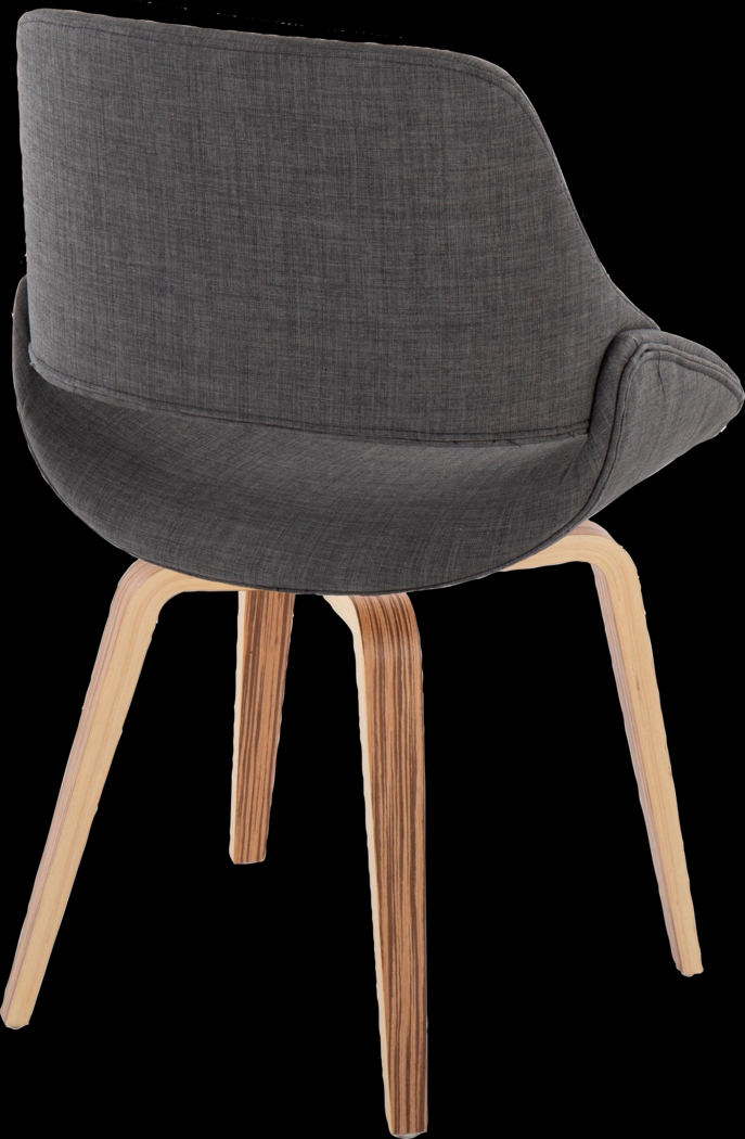 Stroble V Charcoal Dining Chair, Set of 2 - Thumbnail - Image 5