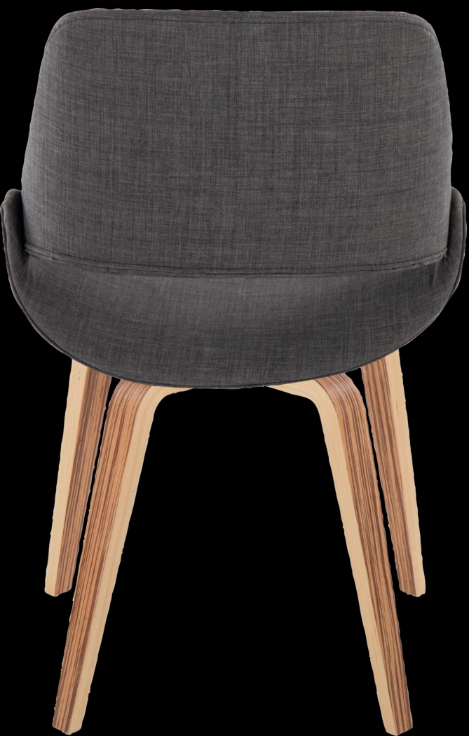 Stroble V Charcoal Dining Chair, Set of 2 - Thumbnail - Image 6