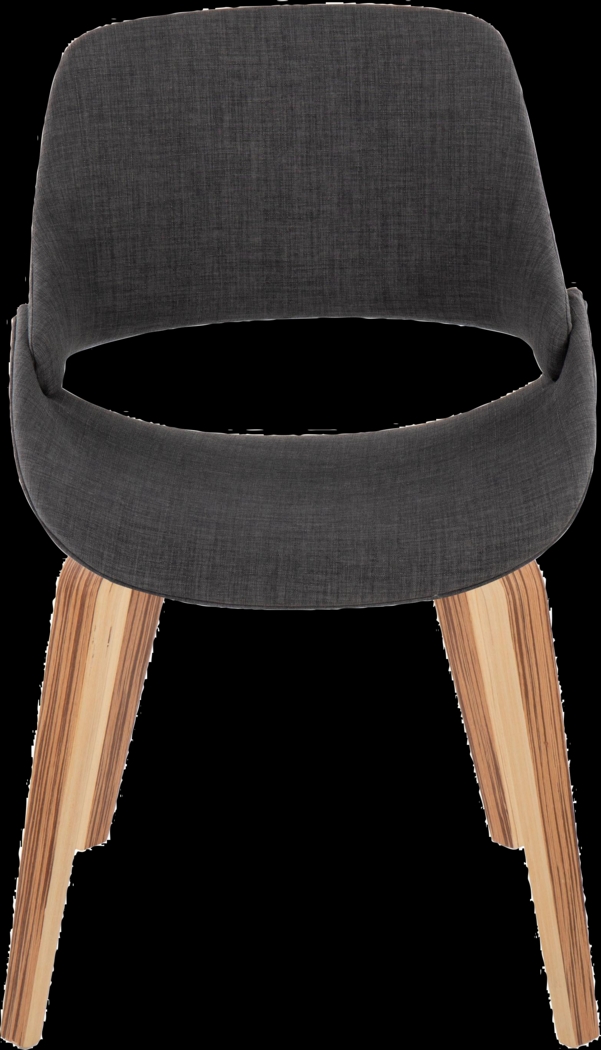 Stroble V Charcoal Dining Chair, Set of 2 - Thumbnail - Image 7