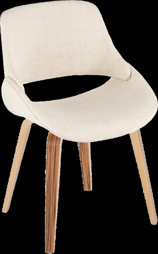 Stroble V Cream Dining Chair, Set of 2 - Thumbnail - Image 3