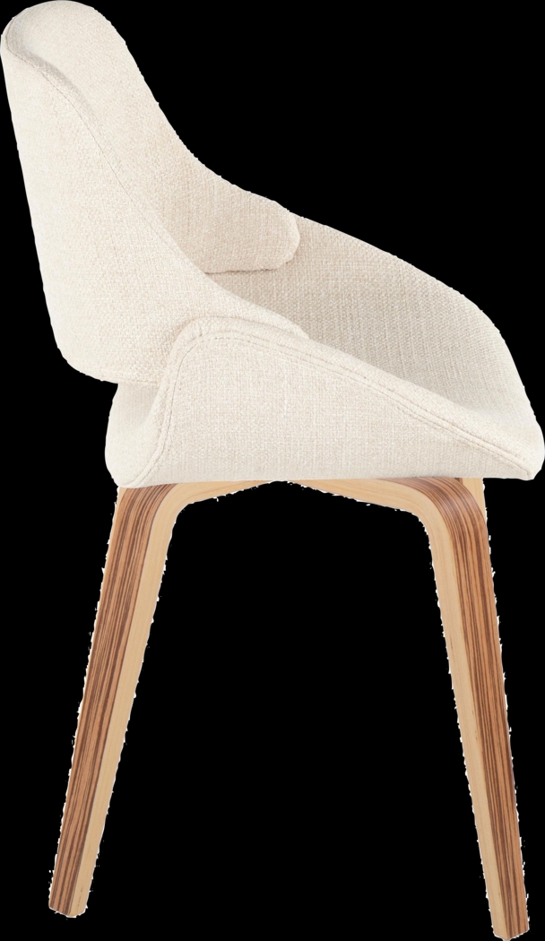 Stroble V Cream Dining Chair, Set of 2 - Thumbnail - Image 4