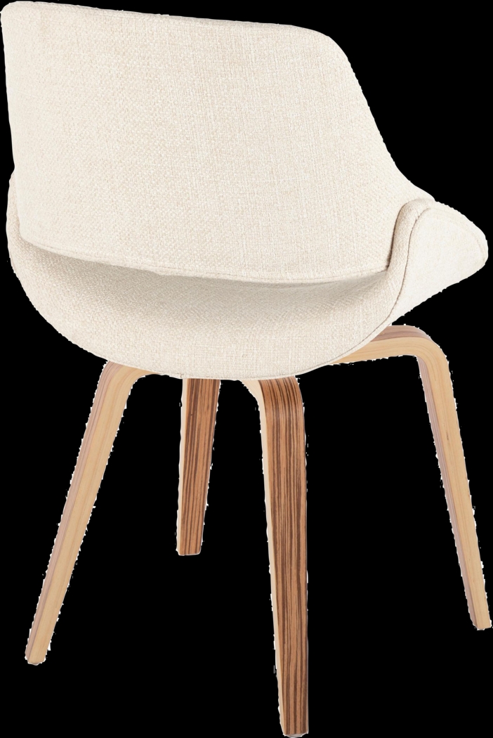 Stroble V Cream Dining Chair, Set of 2 - Thumbnail - Image 5