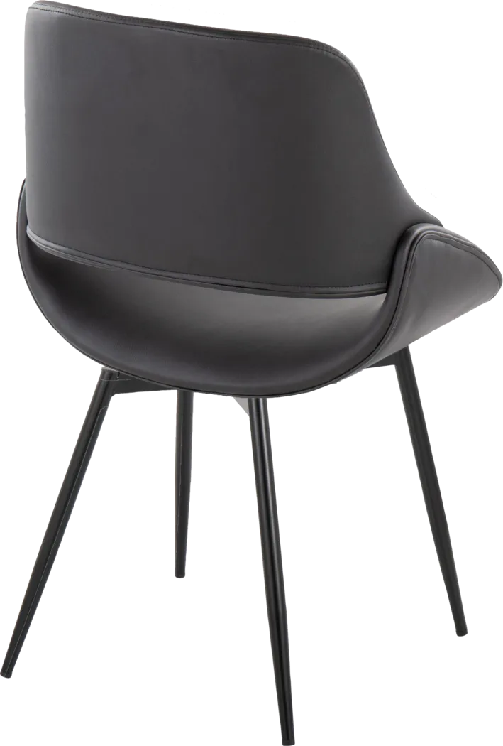 Stroble VI Black Dining Chair, Set of 2 - Thumbnail - Image 6