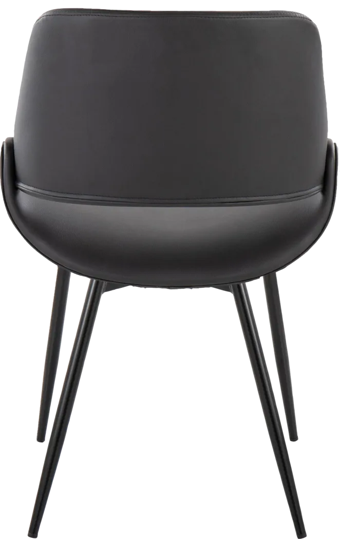 Stroble VI Black Dining Chair, Set of 2 - Thumbnail - Image 7