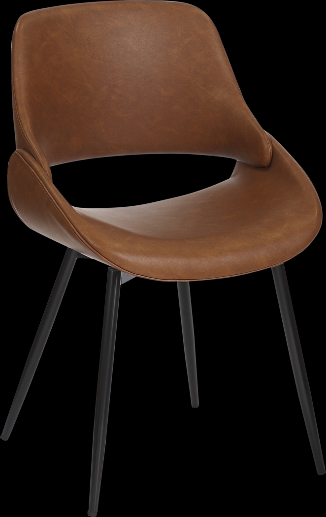 Stroble VI Camel Dining Chair, Set of 2 - Thumbnail - Image 4