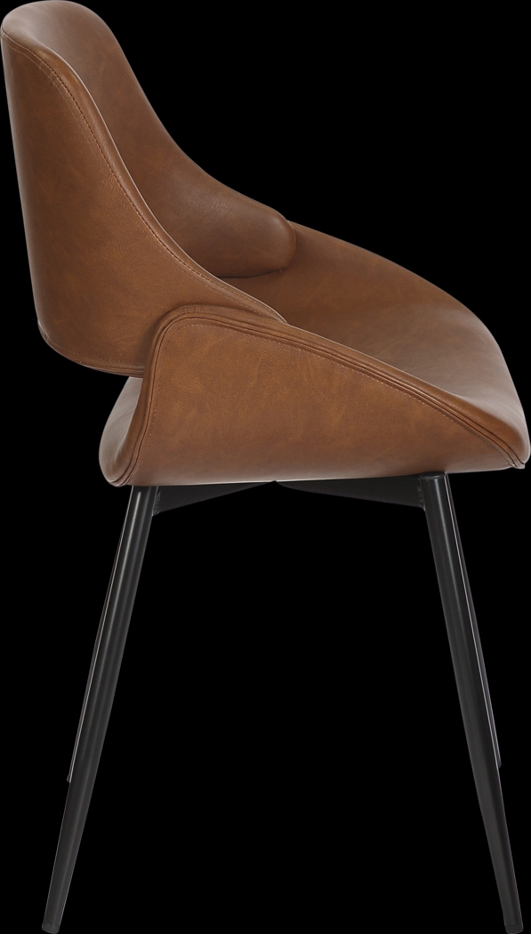 Stroble VI Camel Dining Chair, Set of 2 - Thumbnail - Image 5