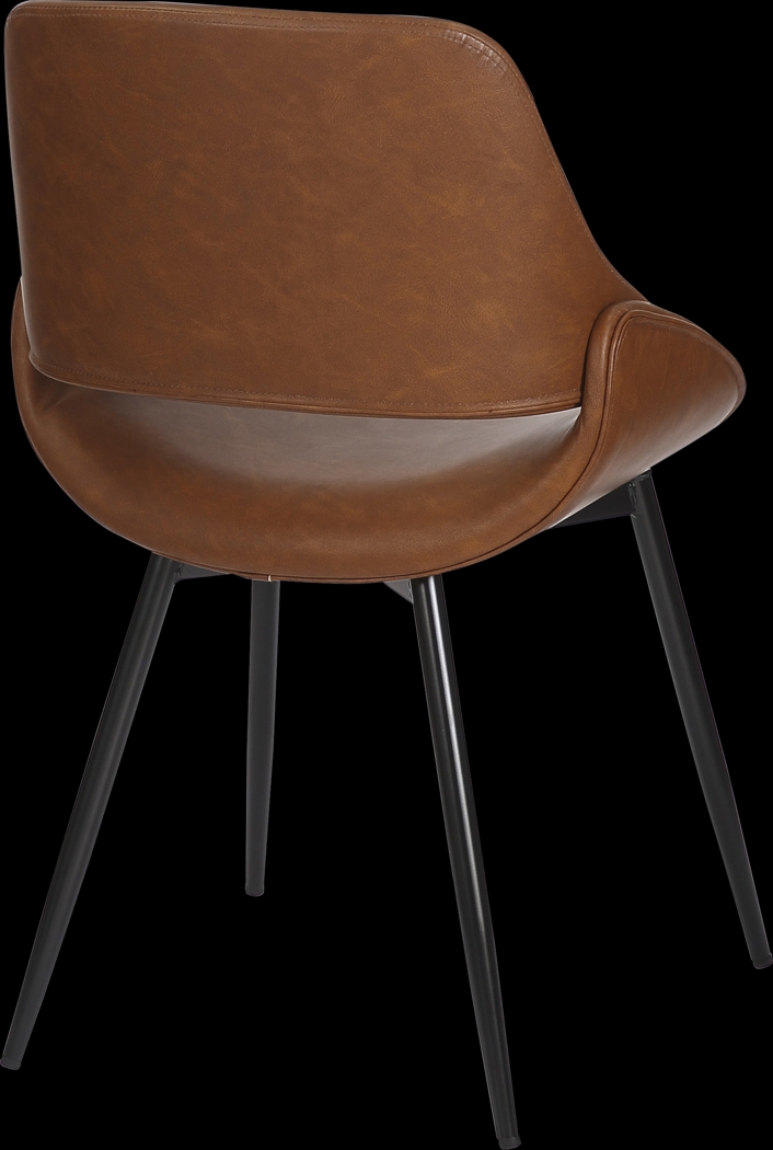 Stroble VI Camel Dining Chair, Set of 2 - Thumbnail - Image 6