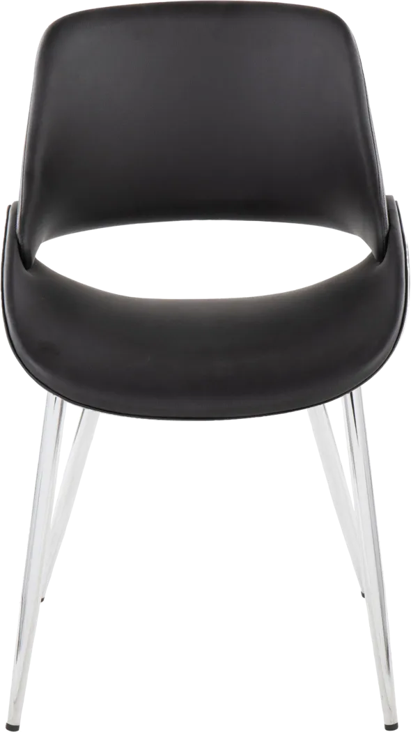 Stroble VII Black Dining Chair, Set of 2 - Thumbnail - Image 8