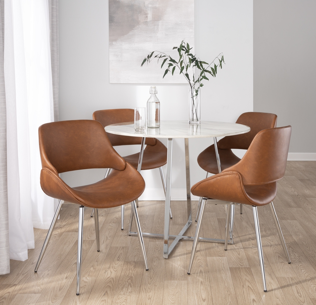 Stroble VII Camel Dining Chair, Set of 2 - Thumbnail - Image 3