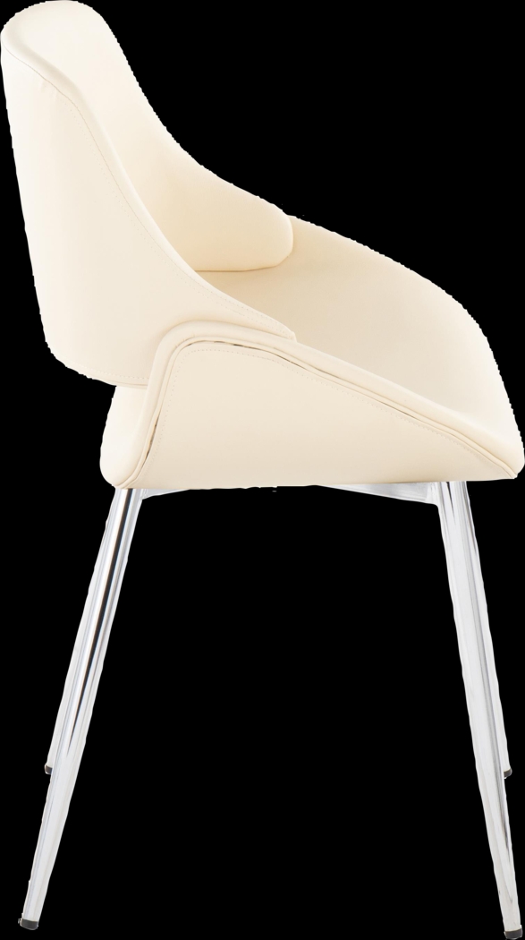 Stroble VII Cream Dining Chair, Set of 2 - Thumbnail - Image 5