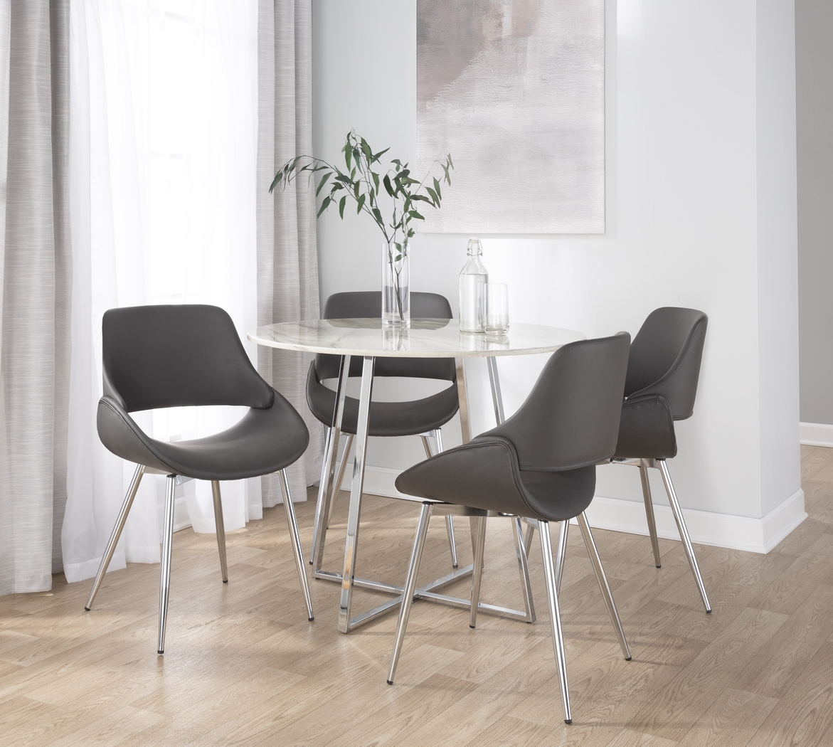 Stroble VII Gray Dining Chair, Set of 2 - Thumbnail - Image 2