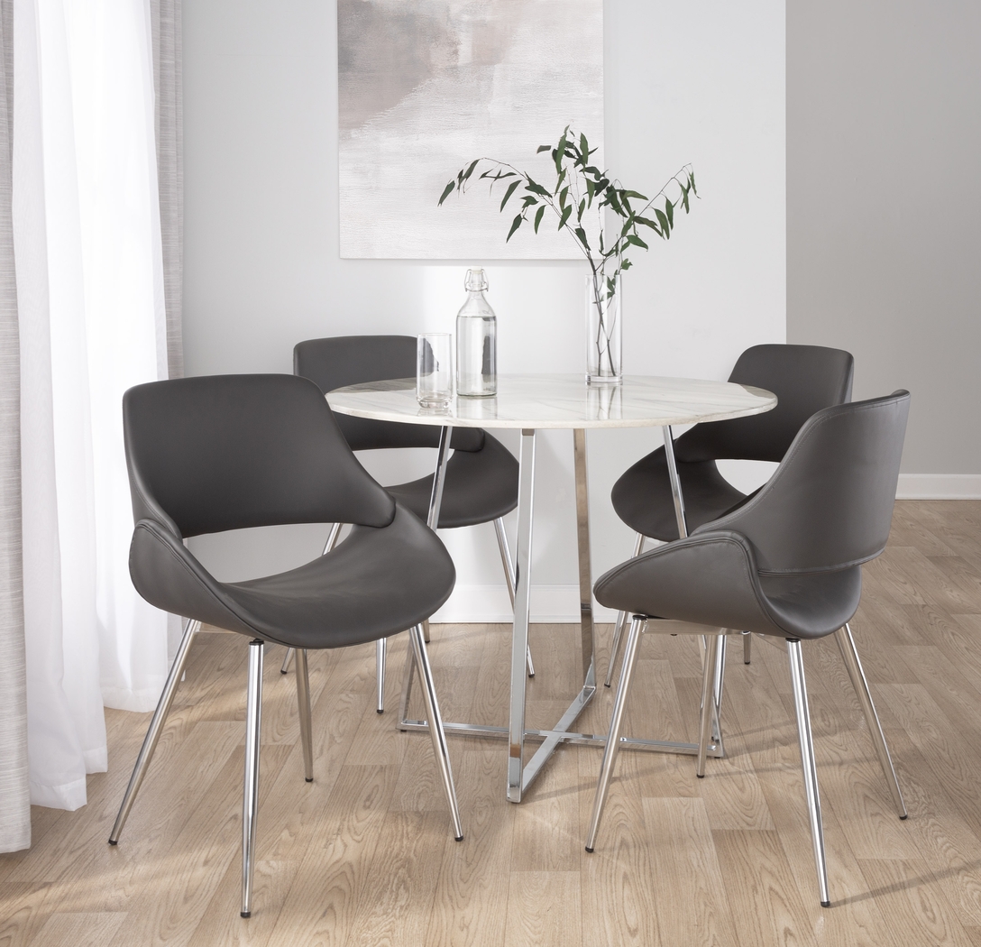 Stroble VII Gray Dining Chair, Set of 2 - Thumbnail - Image 3