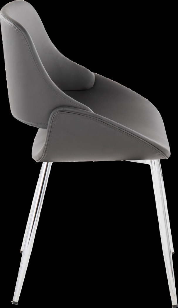 Stroble VII Gray Dining Chair, Set of 2 - Thumbnail - Image 5