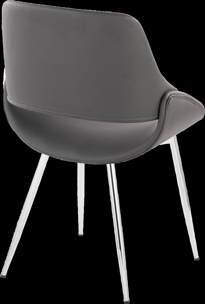 Stroble VII Gray Dining Chair, Set of 2 - Thumbnail - Image 6