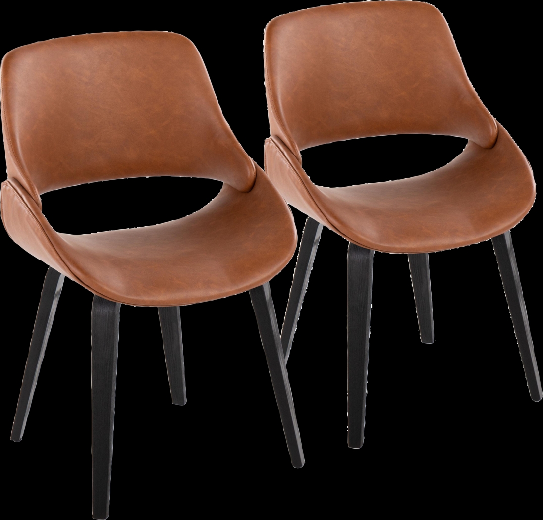 Stroble VIII Camel Dining Chair, Set of 2 - Thumbnail - Image 1