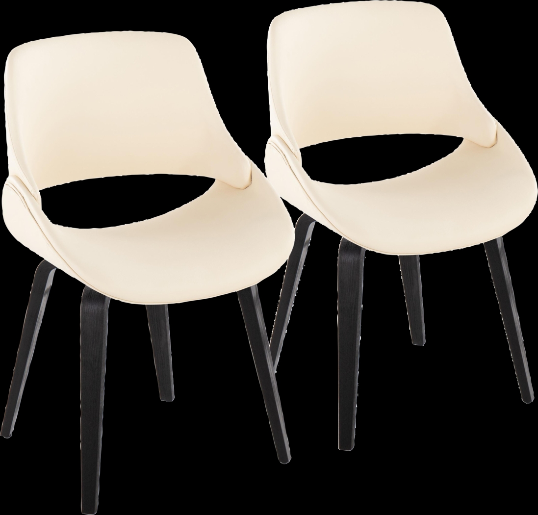 Stroble VIII Cream Dining Chair, Set of 2 - Thumbnail - Image 1
