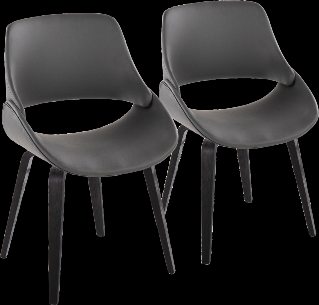 Stroble VIII Gray Dining Chair, Set of 2 - Thumbnail - Image 1