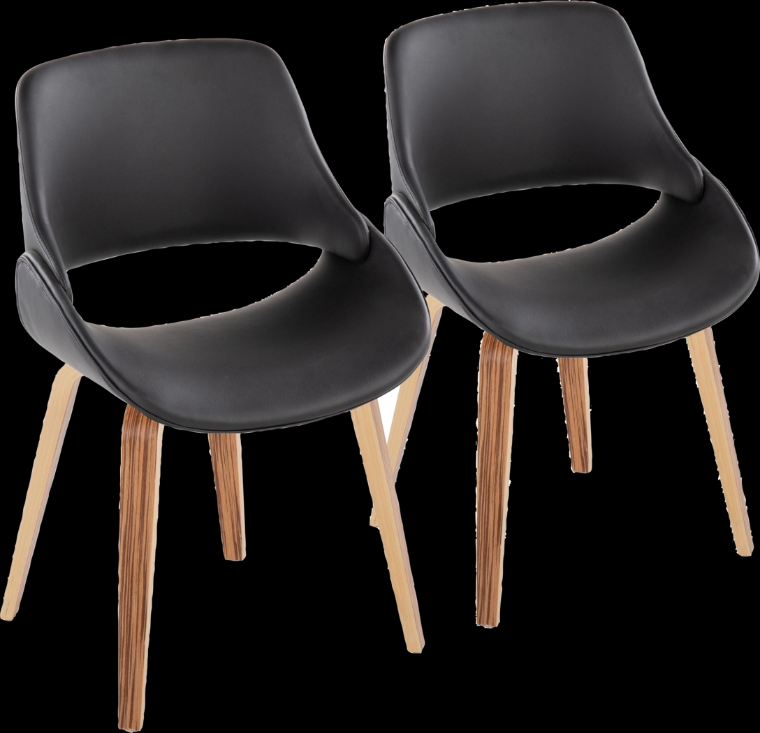 Stroble X Black Dining Chair, Set of 2 - Thumbnail - Image 1