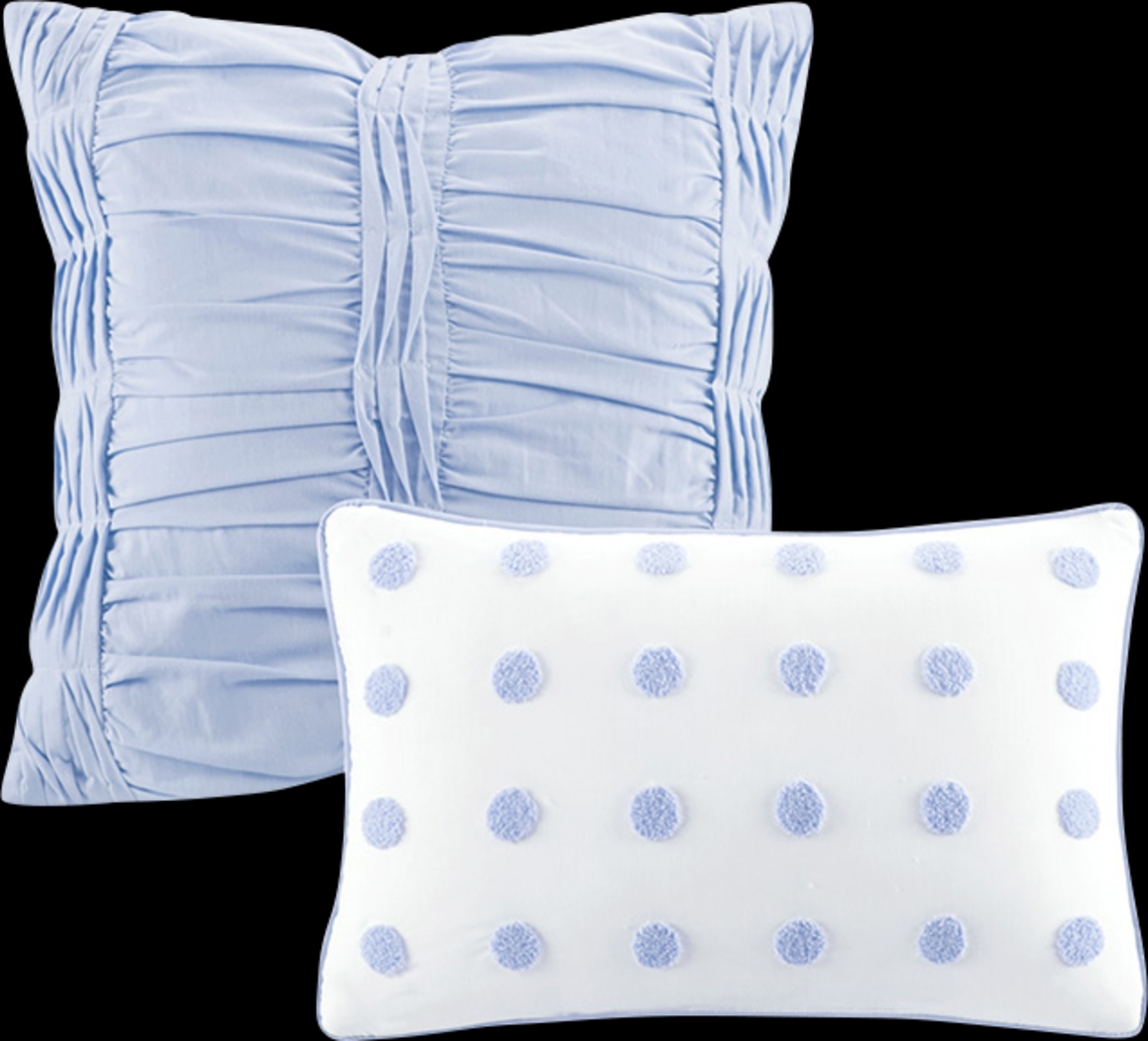 Stroelitz Blue 7 Pc Full/Queen Duvet Set - Thumbnail - Image 2