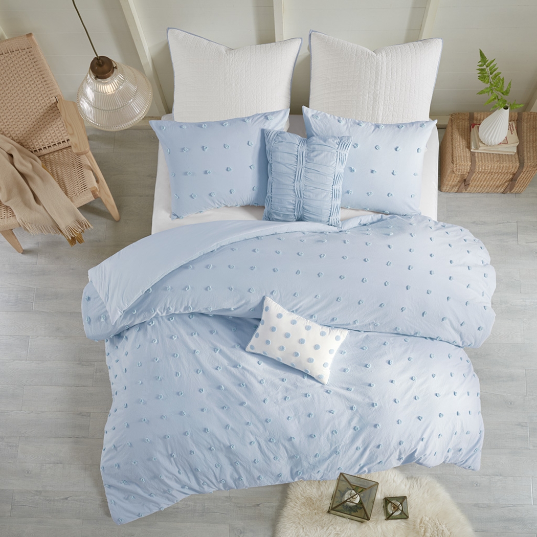 Stroelitz Blue 7 Pc Full/Queen Duvet Set - Thumbnail - Image 14
