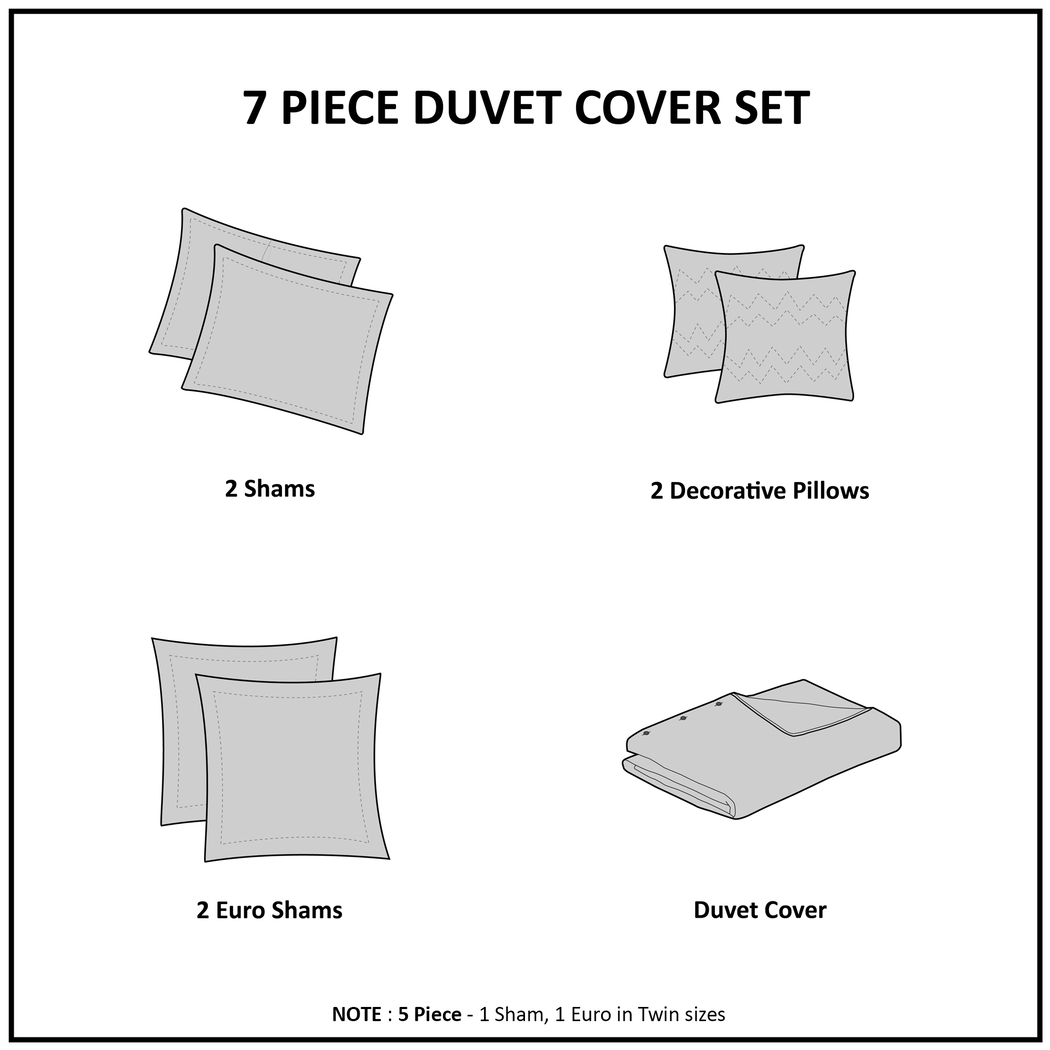 Stroelitz Pink 7 Pc Full/Queen Duvet Set - Thumbnail - Image 15