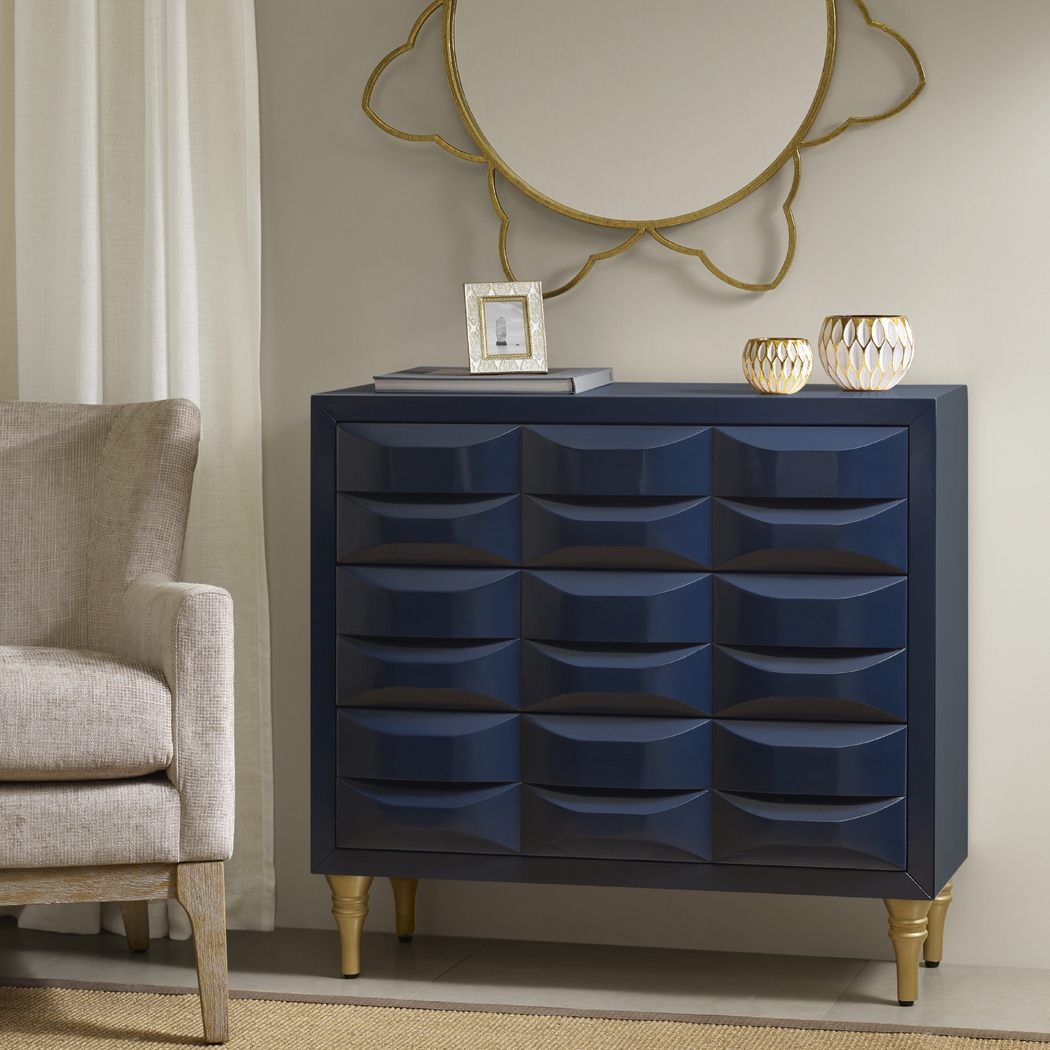 Strother Navy Accent Cabinet - Thumbnail - Image 3