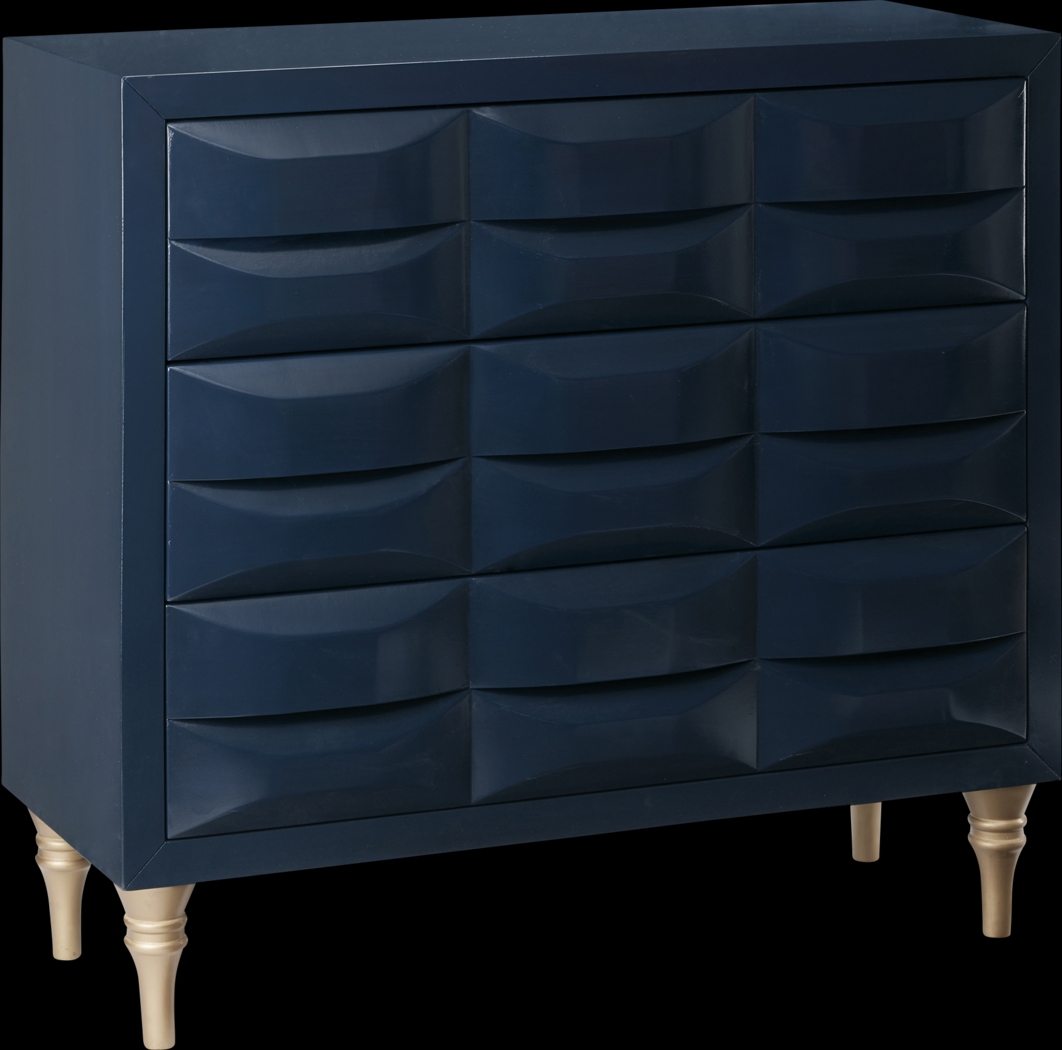 Strother Navy Accent Cabinet - Thumbnail - Image 1