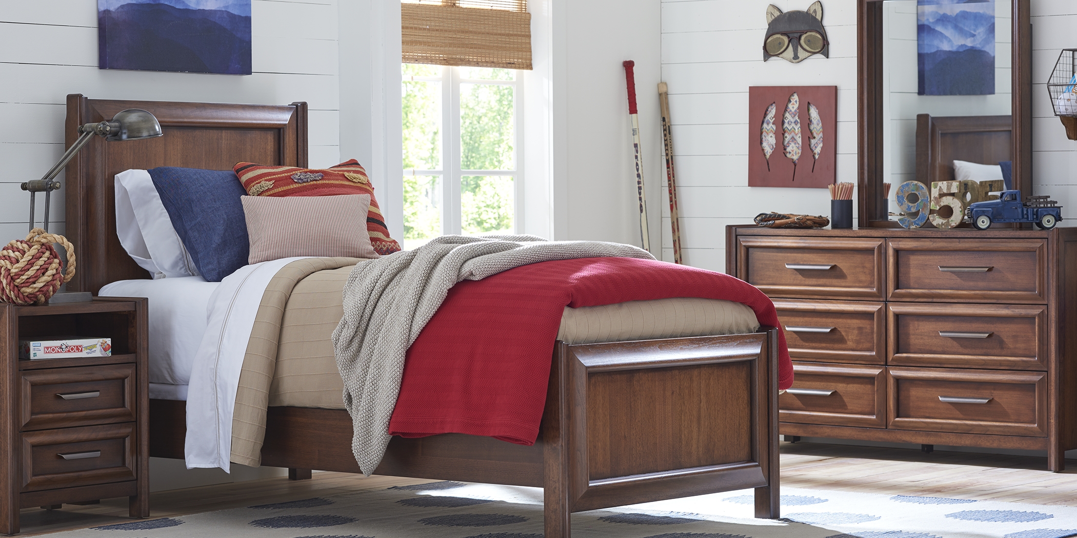 Studio Guild Brown 6 Pc Twin Panel Bedroom - Thumbnail - Image 1