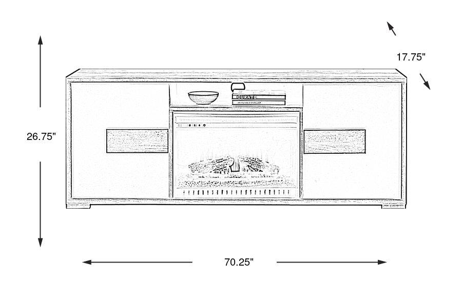 Dimension Image. Please refer to the Dimension Tab on this page for dimension details.