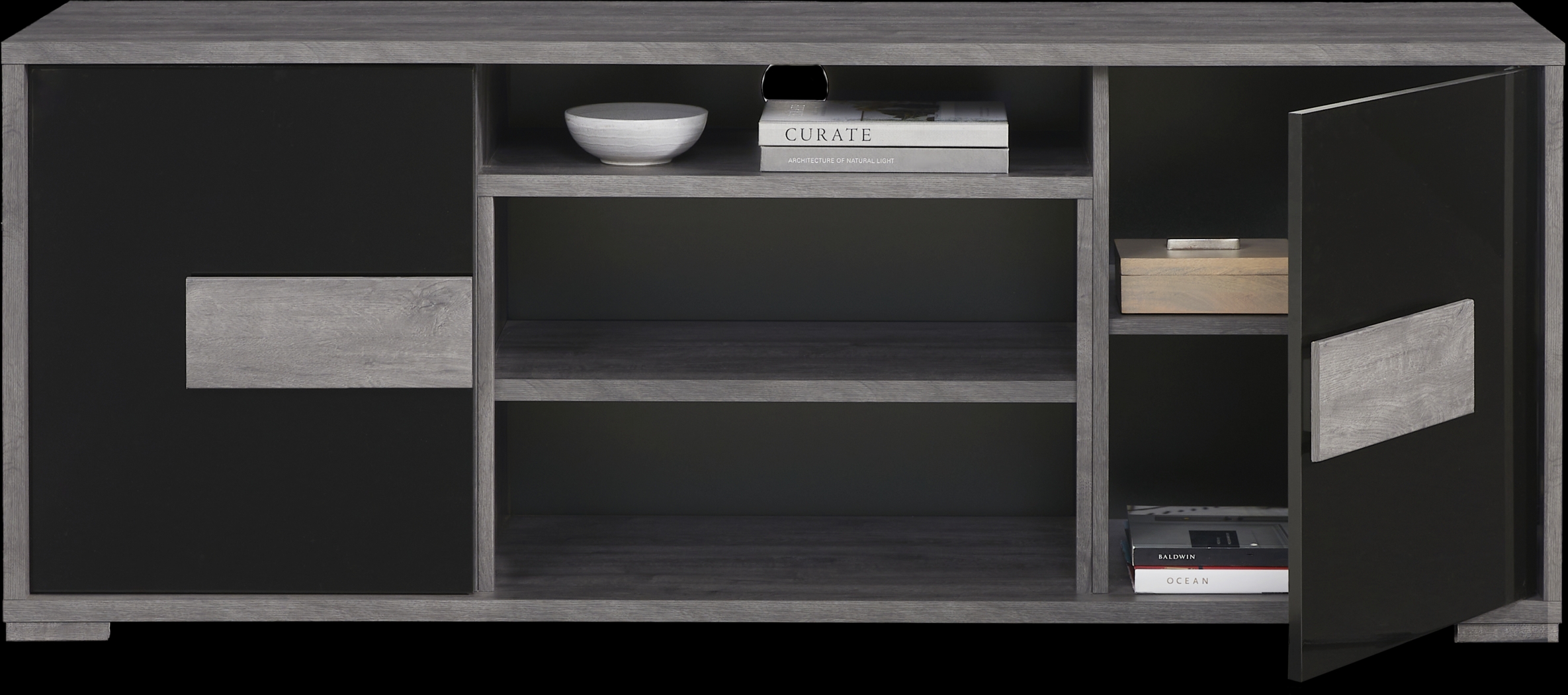 Studio Place Black 70 in. Console - Thumbnail - Image 2