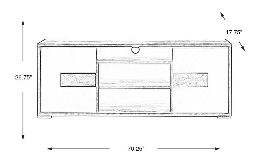 Dimension Image. Please refer to the Dimension Tab on this page for dimension details.