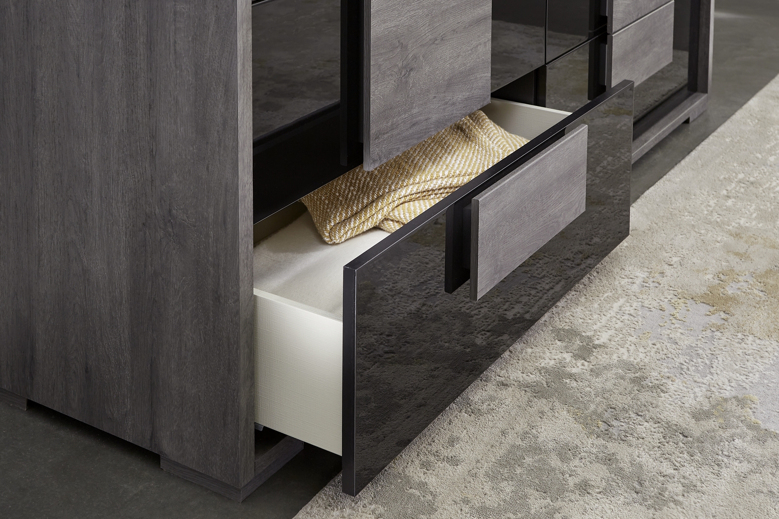 Studio Place Dark Gray 5 Pc King Panel Bedroom - Thumbnail - Image 9