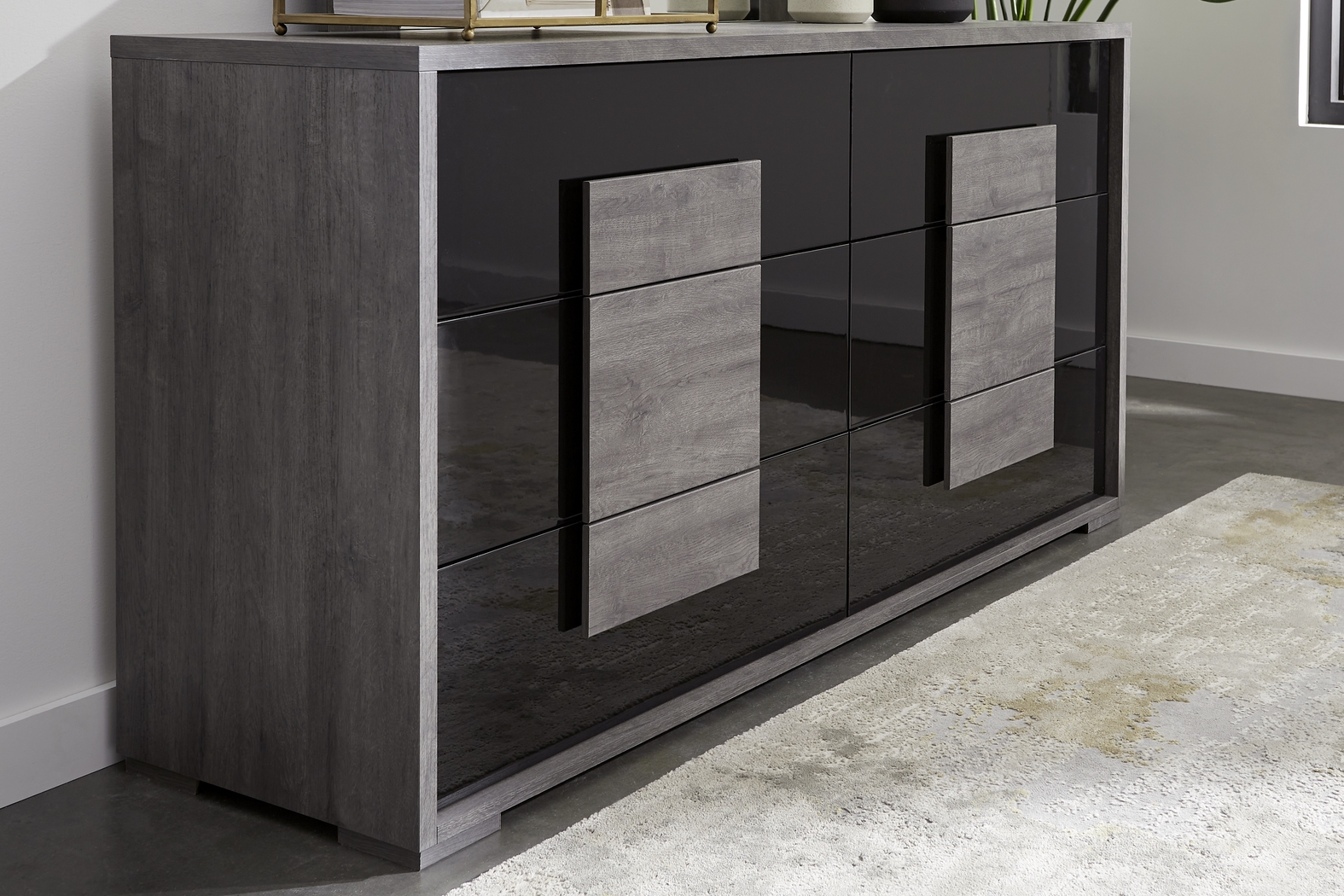 Studio Place Dark Gray 5 Pc King Panel Bedroom - Thumbnail - Image 7