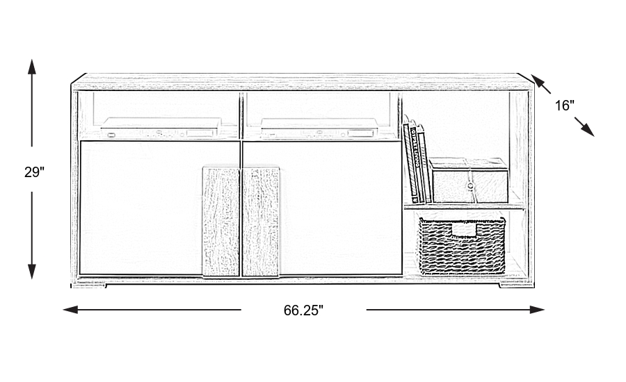 Dimension Image. Please refer to the Dimension Tab on this page for dimension details.