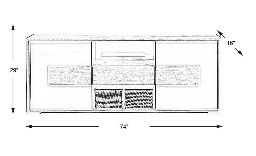 Dimension Image. Please refer to the Dimension Tab on this page for dimension details.