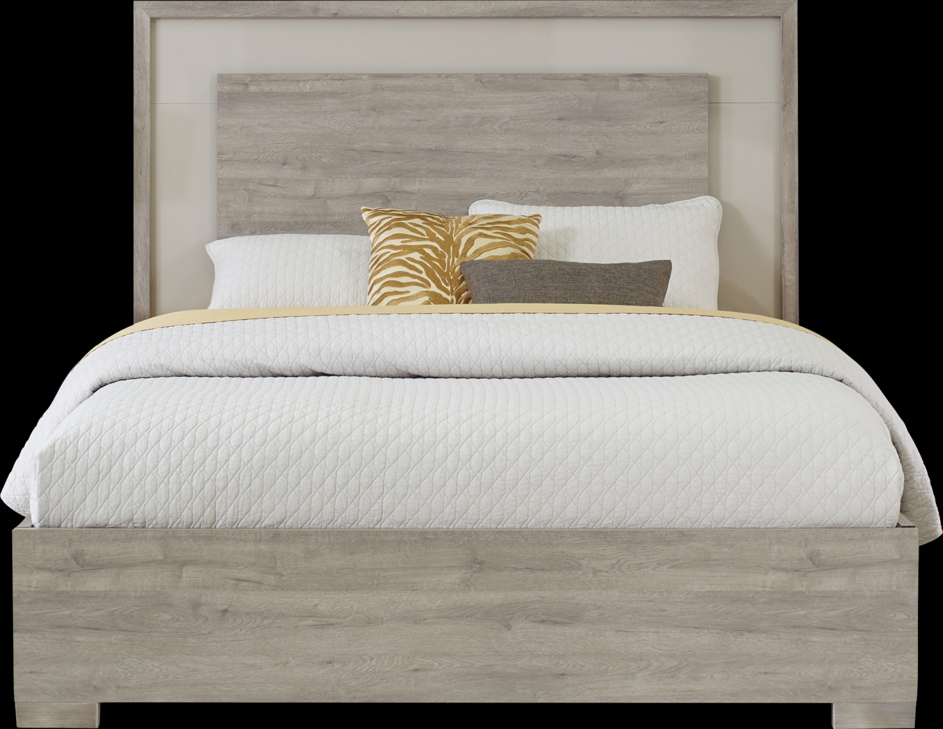 Studio Place Silver 3 Pc King Panel Bed - Thumbnail - Image 1