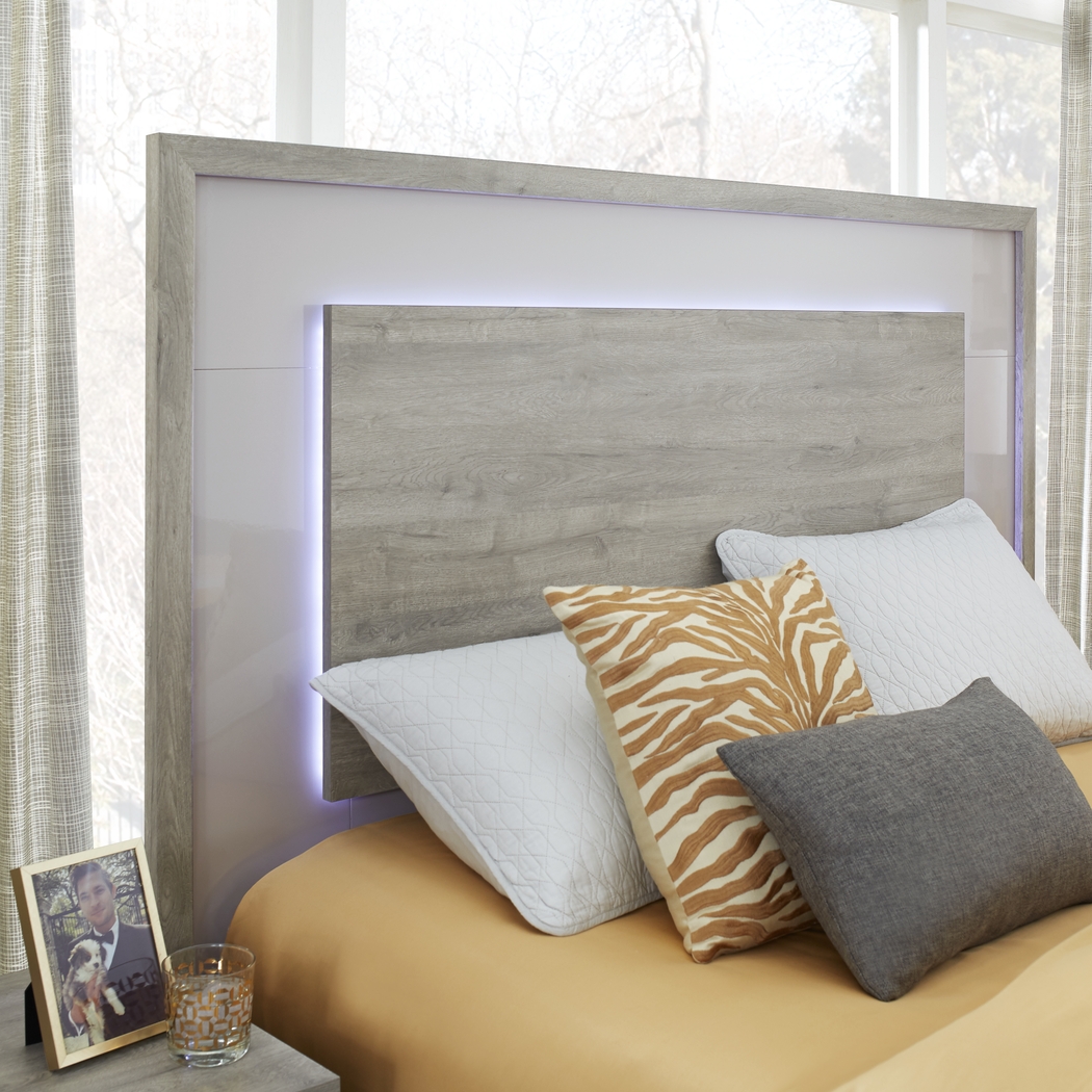 Studio Place Silver 7 Pc Queen Panel Bedroom - Thumbnail - Image 5