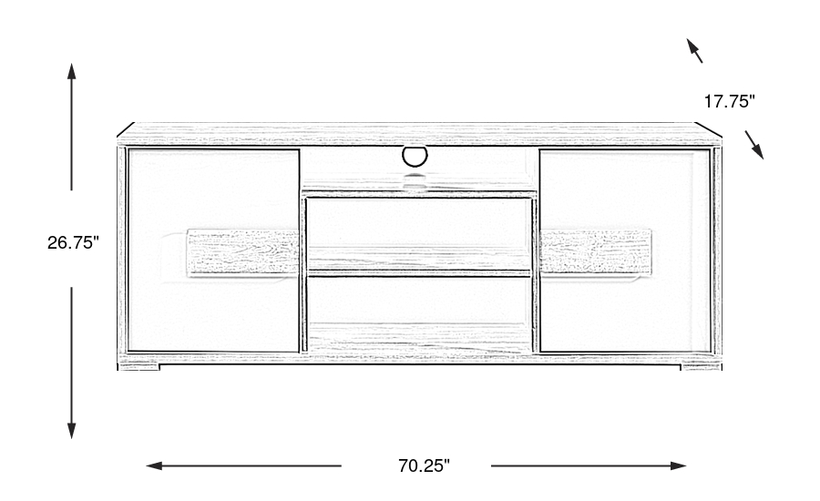 Dimension Image. Please refer to the Dimension Tab on this page for dimension details.