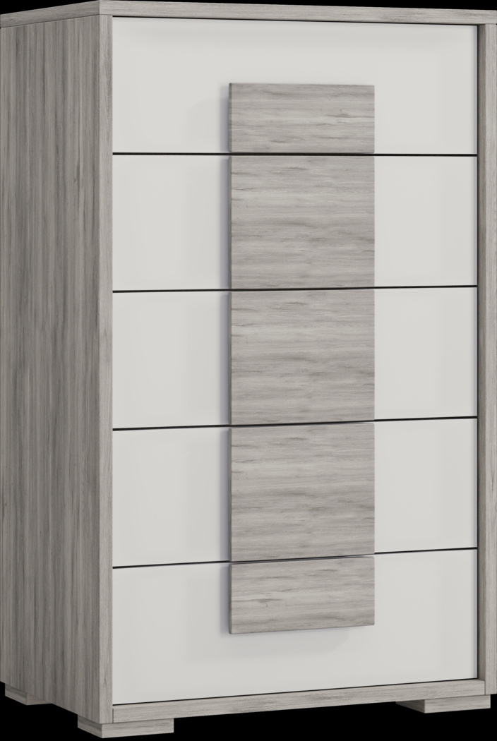 Studio Place Silver 5 Pc Queen Panel Bedroom - Thumbnail - Image 7