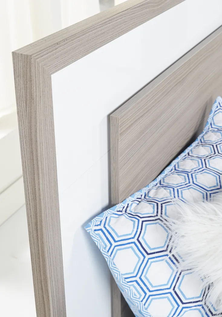Studio Place Taupe 3 Pc Queen Panel Bed - Thumbnail - Image 2