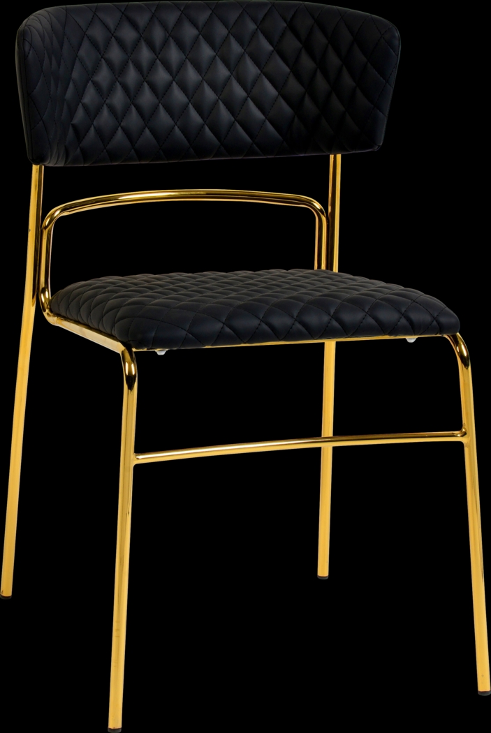 Stull Black Dining Chair, Set of 2 - Thumbnail - Image 1