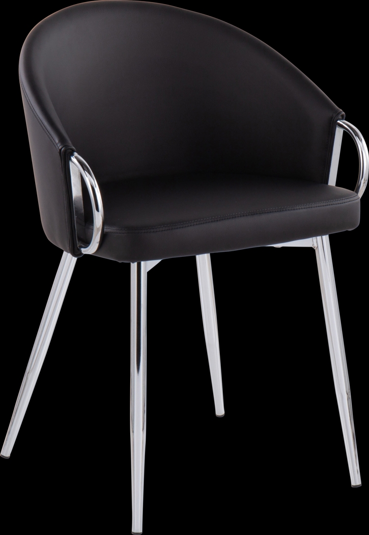 Stumberg II Black Dining Chair, Set of 2 - Thumbnail - Image 6