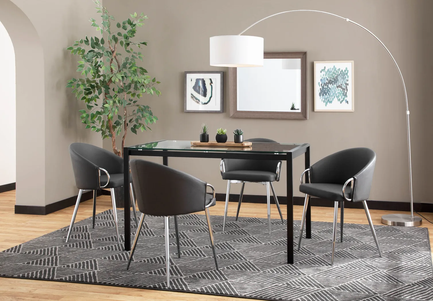 Stumberg II Gray Dining Chair, Set of 2 - Thumbnail - Image 3