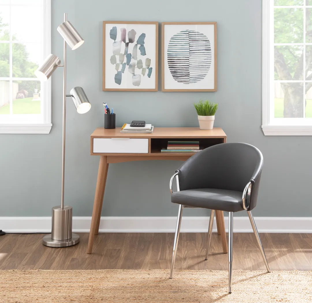 Stumberg II Gray Dining Chair, Set of 2 - Thumbnail - Image 4