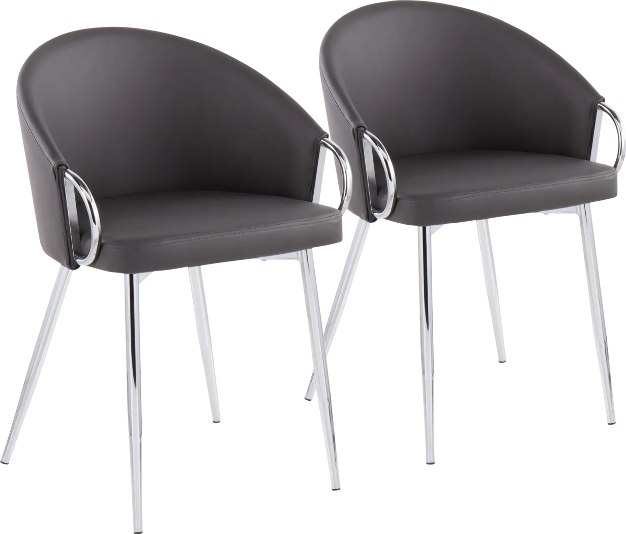 Stumberg II Gray Dining Chair, Set of 2 - Thumbnail - Image 1