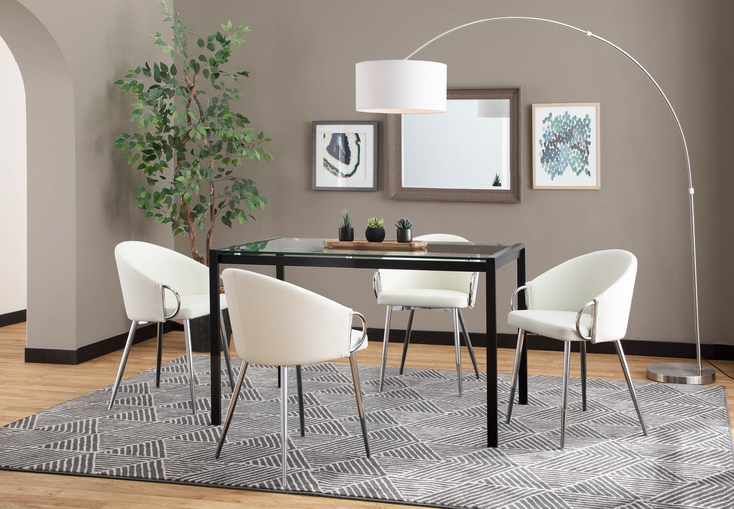 Stumberg II White Dining Chair, Set of 2 - Thumbnail - Image 2