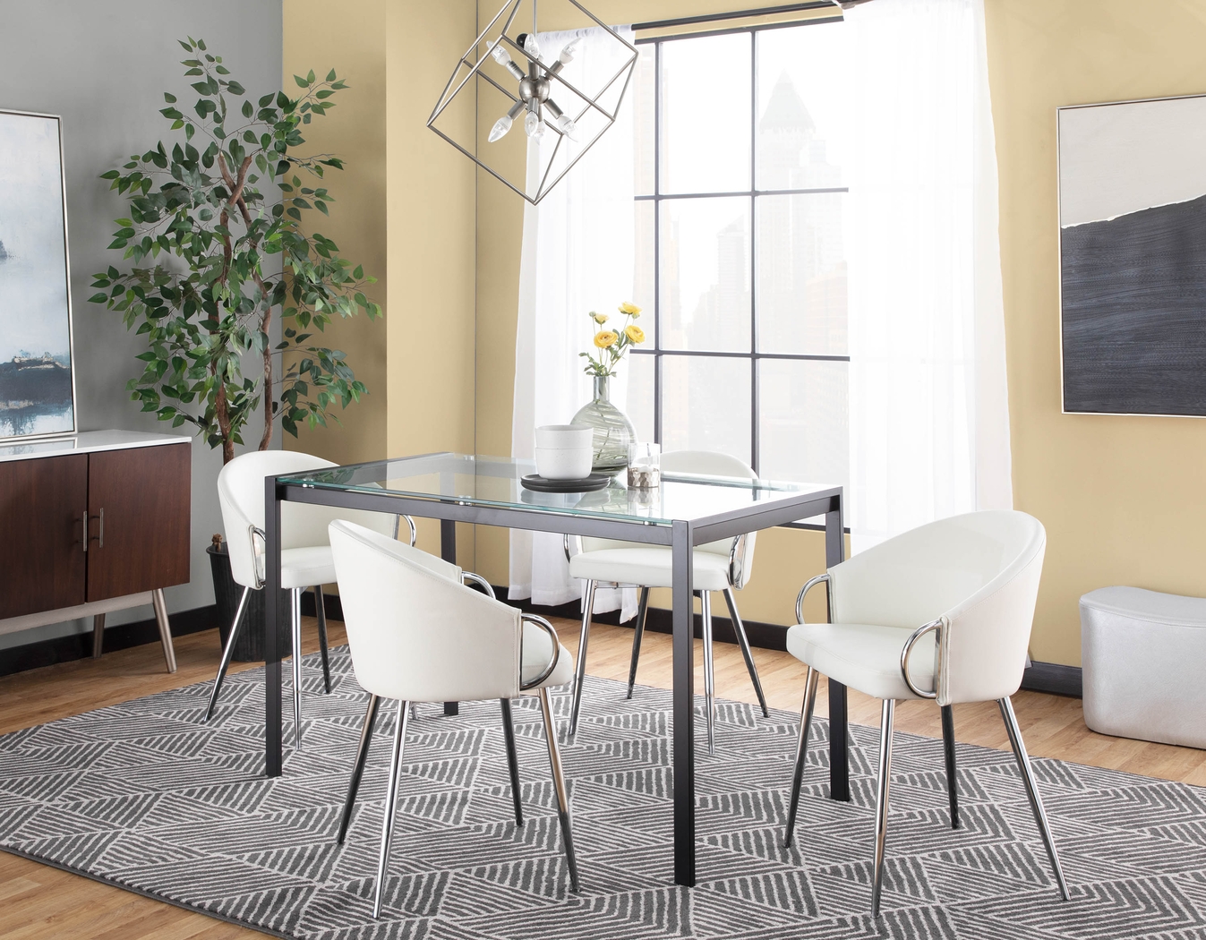 Stumberg II White Dining Chair, Set of 2 - Thumbnail - Image 5