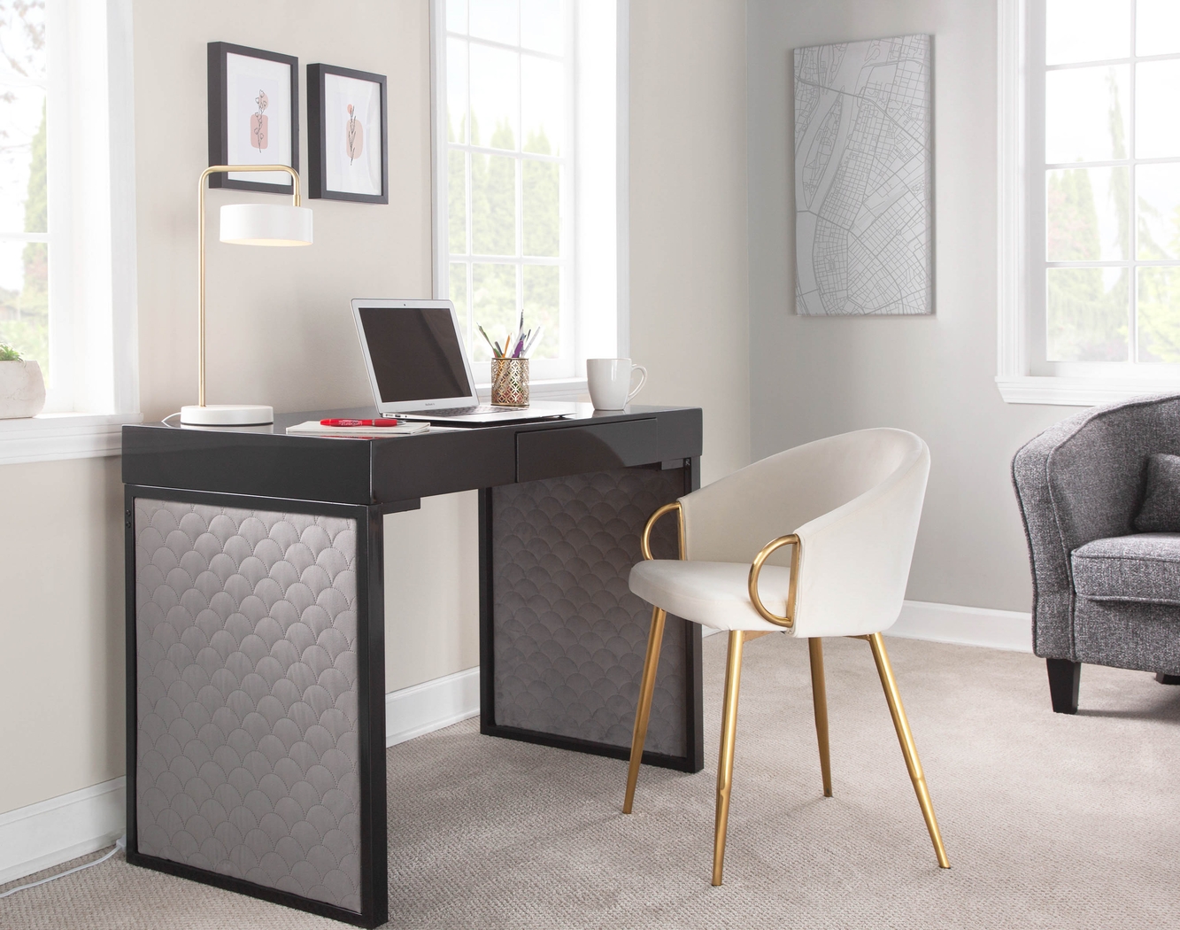 Stumberg III Cream Dining Chair, Set of 2 - Thumbnail - Image 3