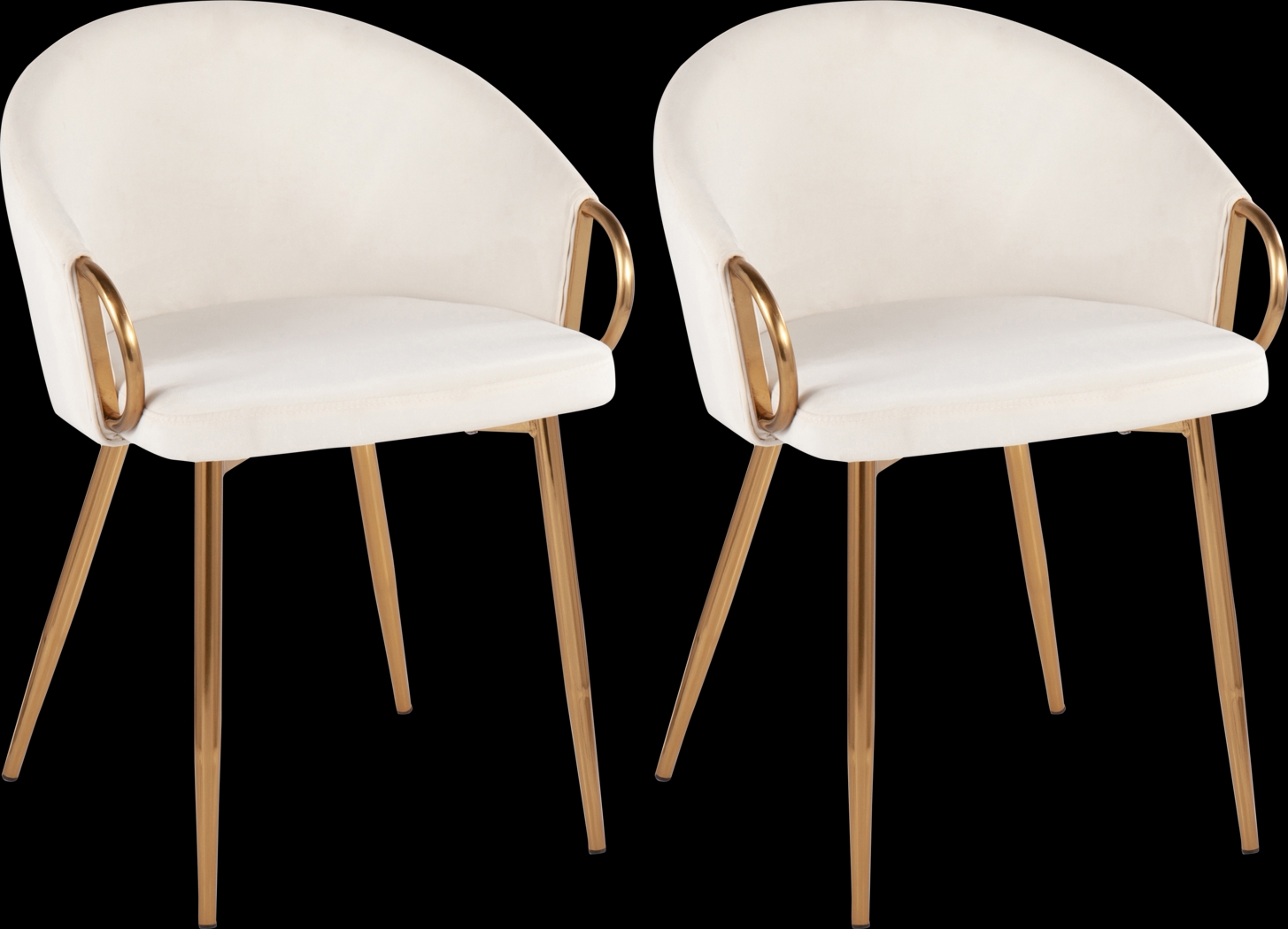 Stumberg III Cream Dining Chair, Set of 2 - Thumbnail - Image 1